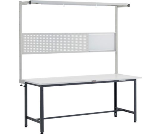 トラスコ中山 AE型作業台 W1800&times;D750 ツールハンガーフルセット付 DG色 AE-1800THFS DG 1台｜Shop de clinic店