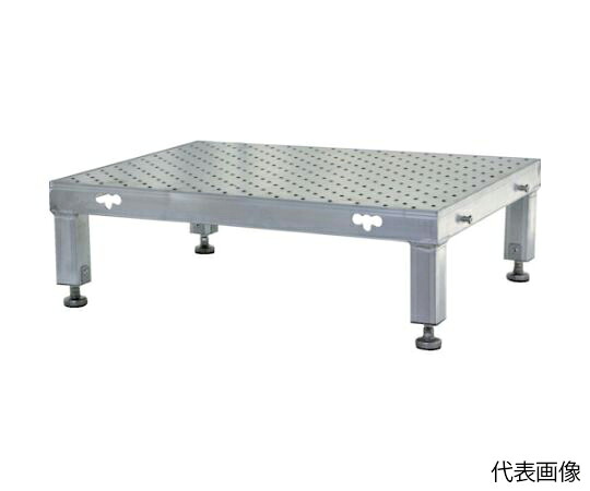 トラスコ中山 連結式アルミステップ（凸板タイプ）900×600 高さ90～120m TASP-96S 1台 31,643円