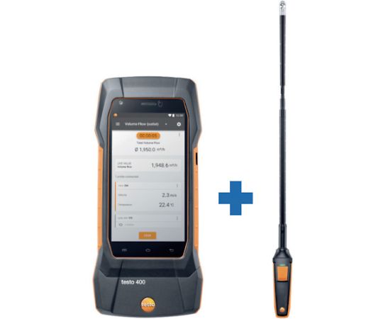 テストー testo400 + φ16粍 ベーン式風速プローブ TD20-400-09 1式