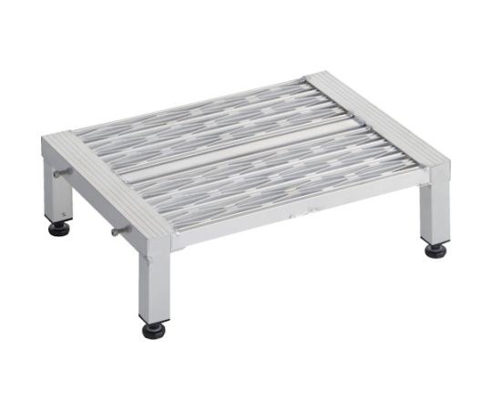 トラスコ中山 高床式軽銀製足取り グレーチング遣りかた 600×450×H190～220 TFSGH-0645AL 1台