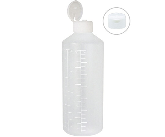 金鵄製作所 K投薬瓶 300mL ワンタッチキャップ（ホワイト：白） 白色目盛 50本入 23240-020 1箱(50本入)