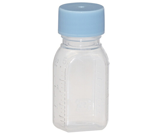 金鵄製作所 小判型投薬瓶 30mL ノーマルキャップ（スカイブルー：水） 200本入 20000-002 1箱(200本入)