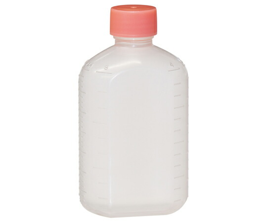 金鵄製作所 小判型投薬瓶 200mL ノーマルキャップ（ピンク） 100本入 20030-005 1箱(100本入)
