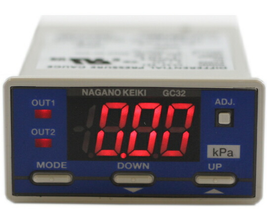 長野計器 デジタル微差圧計 アナログ出力4～20mA DC 100Pa GC32321N8N31XXXXXX0 1個