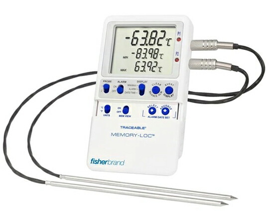 Fisherbrand Fisherbrand？ Memory-Loc？ 超冷ややかさ資料当用日記体温計 2ステンレスプローブ 15-079-623 1個