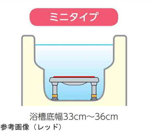 アロン化成 軽さ湯ぶね台ミニ12-20 赤いこと 536-570 1個