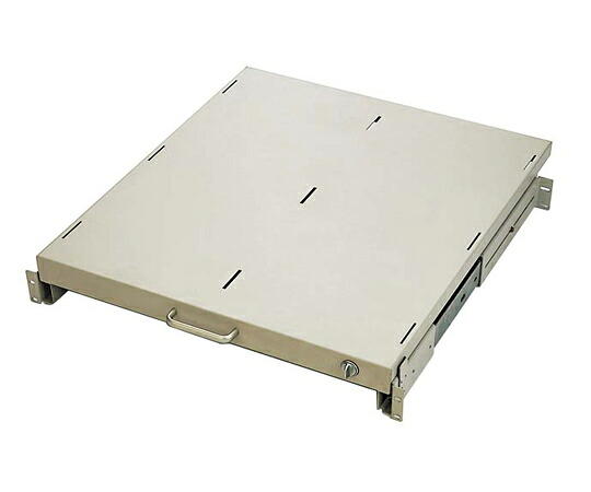 摂津金属工業 重量用スライドスチールテーブルワイド W627×H87.9×D750mm ホワイトグレイ NHDT-7075S 1枚