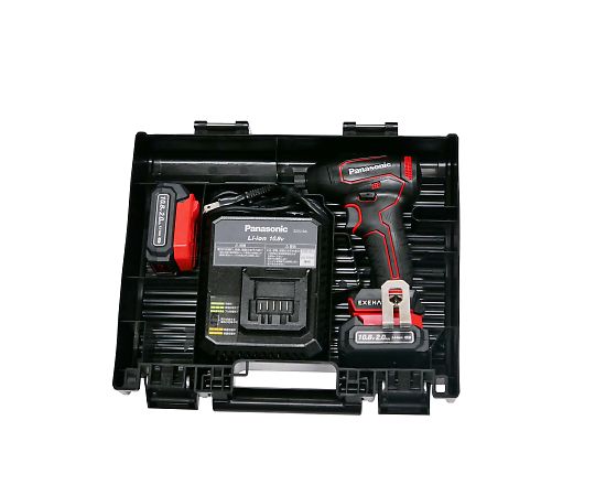パナソニック インパクトドライバー （赤/充電式）DC10.8V/2.0Ah EA813PA-41 1個