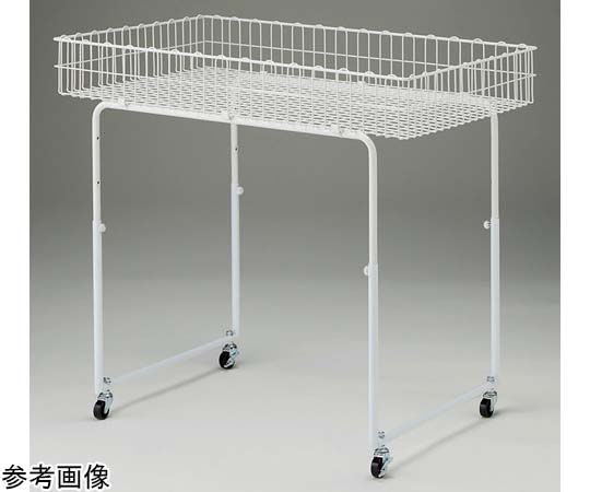 アズワン バスケットワゴン 丸パイプ脚 W75×D45cm 61-753-35-1 1セット
