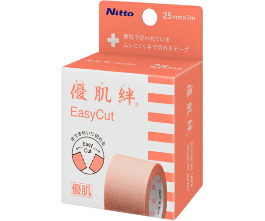 ニトムズ 優肌絆 EasyCut 個荷造り 25mm×7m 200巻入  1容れもの(200巻入)