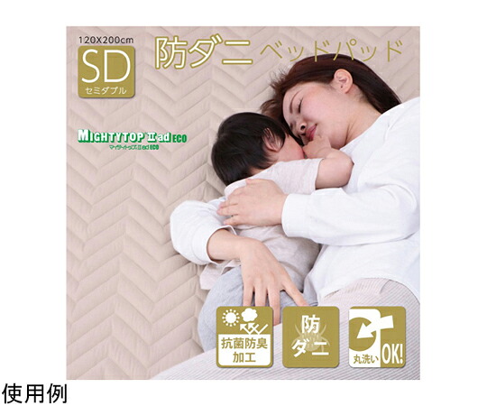 イケヒコ・コーポレーション 寝具 オールシーズン 快適睡眠 ベッドパッド マイティトップ2 抗菌防臭 洗濯機OK セミダブル 1192040370201 1枚｜Shop de clinic店
