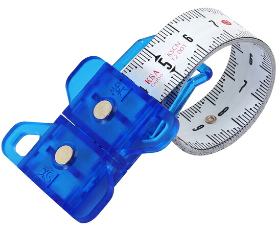 新潟精機（SK） スパイラルメジャー 19mm×1.1m ブルー 20個 SMT-100BL 1箱(20個入)