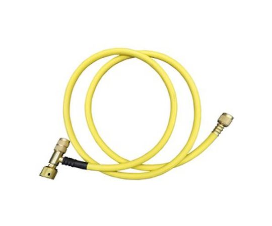 アズワン バルブ付チャージングホース/黄 150cm/R32・R410A EA101TB-23 1本