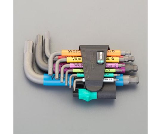 アズワン [Ball Hex-Plus] キーレンチ 1.5-10mm/9本組 EA573WH-1 1セット
