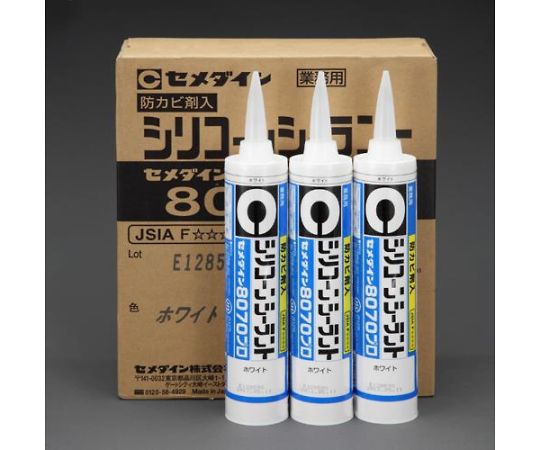 アズワン シリコ-ンシーラント（防カビ剤入・ホワイト/10本）330mL EA930AN-1A 1箱(10本入)