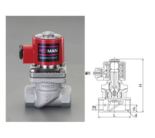 エスコ 電磁弁 Rc1・1/2\