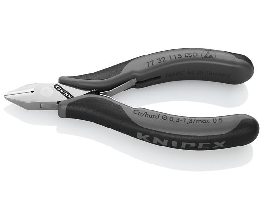 店内全品ポイント5倍★要エントリー★KNIPEX 115mm 精密用ニッパー(ESDグリップ) EA535KC-13 1個｜Shop de clinic店