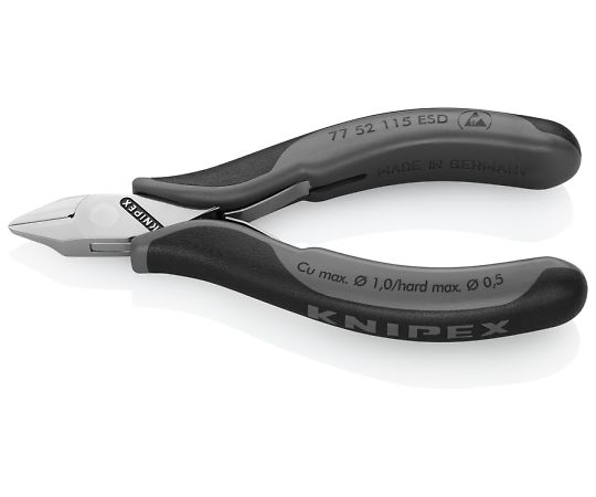 KNIPEX 115mm 精密用ニッパー(ESDグリップ) EA535KC-15 1個