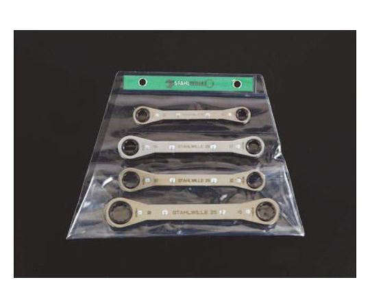 エスコ ラチェットめがね鍵（メトリックサイズ） 4本組 EA602CD-70A 1組 DIY・工具-手動工具