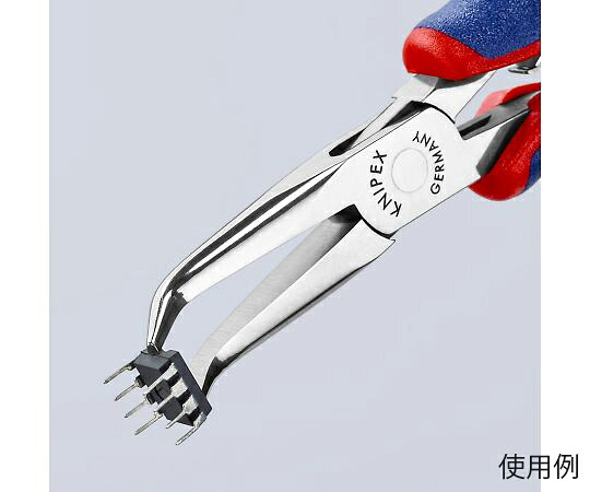KNIPEX 細やか用ペンチ（手持ち部分付/半丸/45゜ベント） 145粍 EA537KR-14 1個
