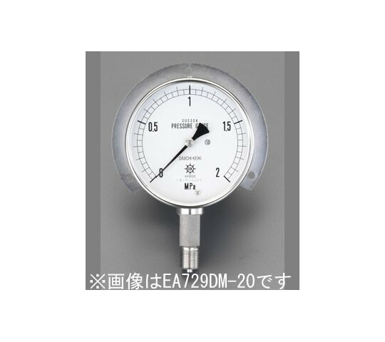 エスコ 圧力計(ステンレス) G3/8\