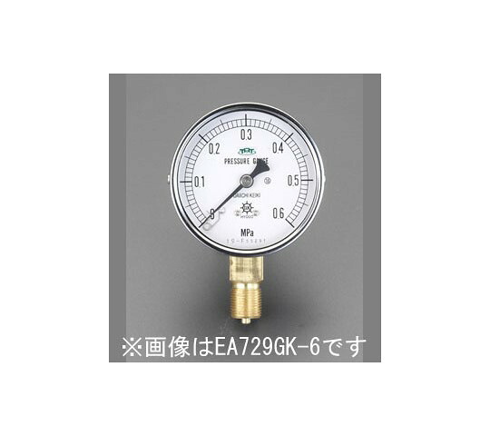 店内全品ポイント5倍★要エントリー★エスコ 圧力計(耐脈動圧型) 75mm/0-3.0MPa EA729GL-30 1個｜Shop de clinic店