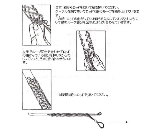 エスコ 32-38mmケーブルグリップ(中間型) EA626GC-38 1本