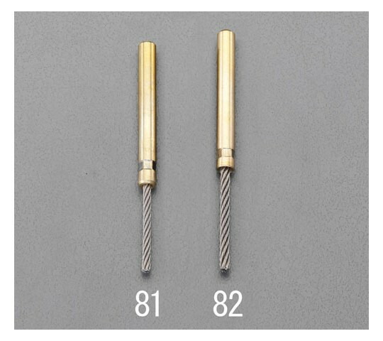 エスコ 軸付ステンレスロープブラシ　3.0×30mm/6mm EA819BJ-82 1個