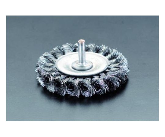 エスコ 平型軸付ブラシ(スチール製) 100mm/6.4mm EA819BV-84C 1本 5,961円