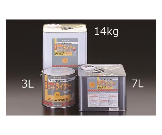 エスコ 水溶性・路面相図えの具（黄） 7.0L EA942EH-72 1缶 締付工具-レンチ・スパナ