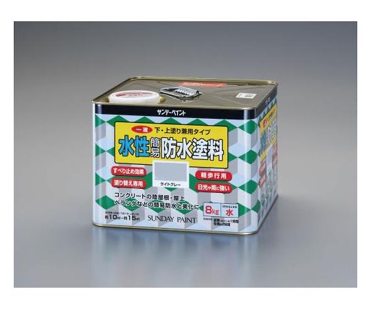 エスコ 8kg[水溶性]1液型飾り気のない雨合羽えの具(ともし火薄墨色) EA942EN-41 1缶