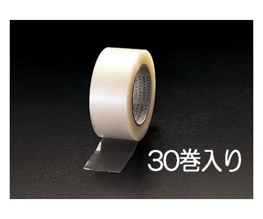 エスコ 50mm×50m手切れ粘着テープ(透明/30巻) EA944NB-50B 1箱
