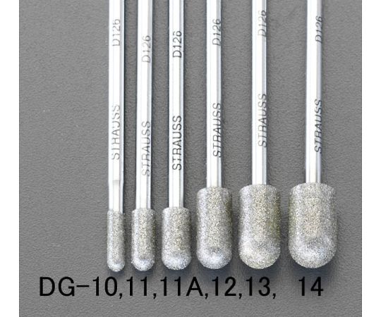 エスコ ダイヤモンドバー（3mm軸）　8.0×13×55mm EA819DG-14 1本