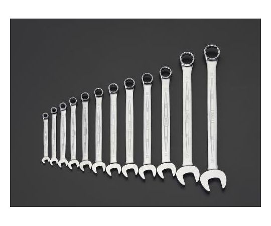 店内全品ポイント5倍★要エントリー★エスコ 片目片口スパナ 12本組/5.5-19mm EA614H-120A 1組|Shop de clinic店