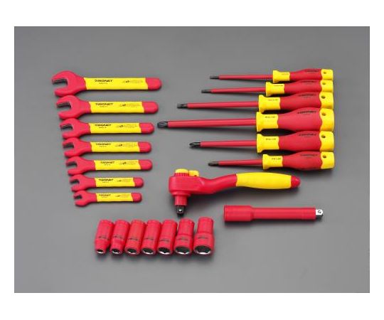 エスコ [22個組]絶縁工具セット EA640XS-1 1セット