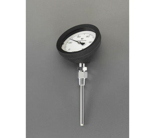 エスコ バイメタル式温度計 0-100℃/50mm EA727AA-76 1個