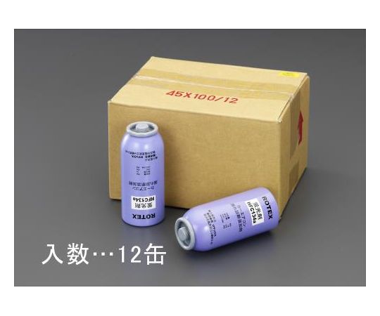 エスコ [R134a]螢光剤入客あしらい缶(12本) EA994MK-12 1箱