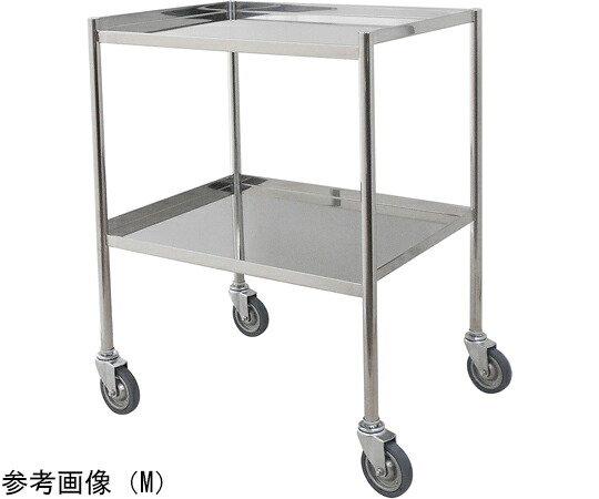 スギモト産業 ステンレス器械卓子（天板三方立ち上がり・2段）M W600×D450×H800mm 完成品 OA-26AM 1台