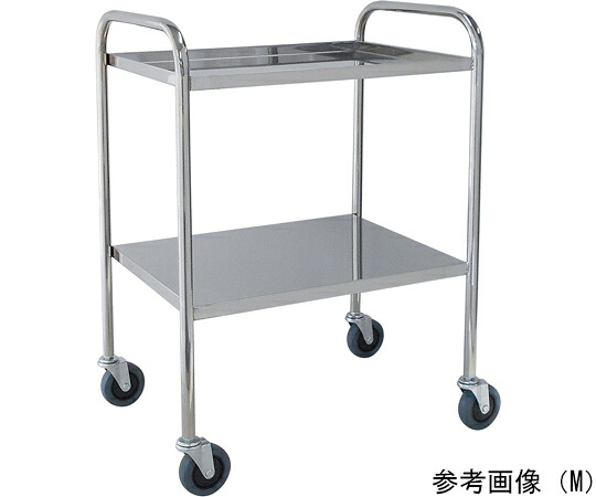 スギモト産業 ステンレスワゴン（天板四方立ち上がり・2段）M W600×D450×H800mm 完成品 OA-32M 1台