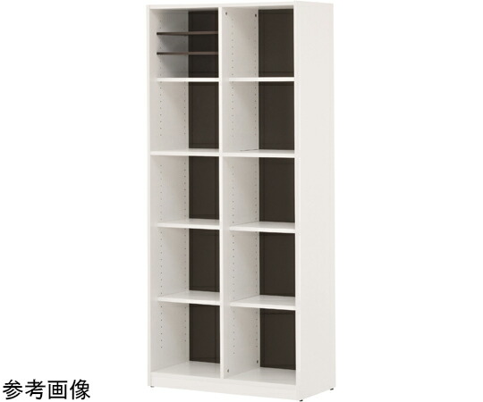 アール・エフ・ヤマカワ プリーマ 木製格子型シェルフ 2列5段 グレーバック SHWKS3-25WGY2 1台