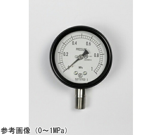 長野計器 密閉型圧力計（60Φ） 立形A枠 -0.1～0.1MPa BA10-173 1個