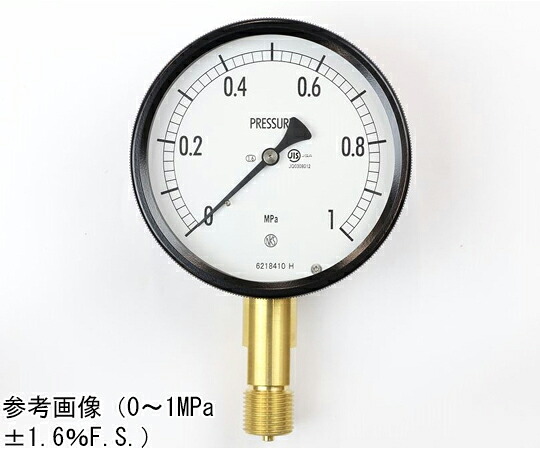 長野計器 密閉型圧力計（100Φ） 立形A枠 -0.1～0.4MPa BE10-141 1個