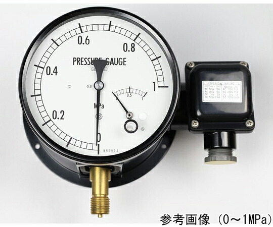 長野計器 マイクロスイッチ接点付圧力計（150Φ） 黄銅 L：下限1接点 2MPa JM21-141 1個