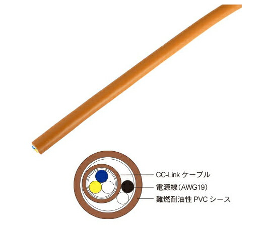 金剛石流行り CC-Link有線テレビ(ワット数内蔵型) 200m CS-110(PW)(200M) 1本
