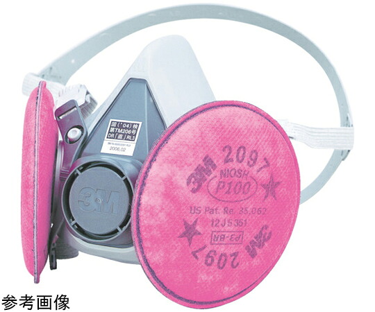 スリーエム 取替式防じんマスク 6000/2097-RL3 Lサイズ 6000/2097-RL3L 1個