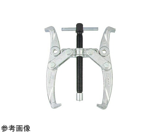 スーパーツール ギヤープーラ 被引抜き物の差しわたしD（粍）：180（最小限度）/450（最大限度）被引抜き物の幅t（粍）：140（Dが最大限度の潮どき）爪の届く長さH（粍）：370 G18 1個