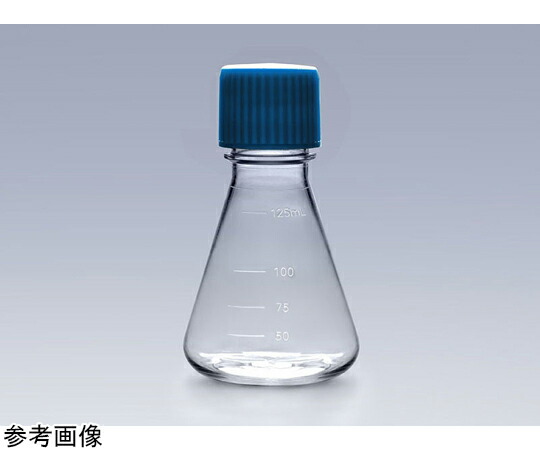 GVS 滅菌三角フラスコ 125mL PC シールキャップ 1個×24パック入 CELCUFG032125S 1箱(1個×24パック入)
