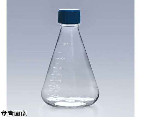 GVS 滅菌三角フラスコ 1000mL PETG シールキャップ 1個×12パック入 CELCUFG030001S 1箱(1個×12パック入)