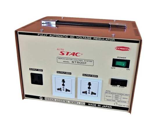 アズワン 交流電圧安定器（昇圧・降圧） 500VA ST500F 1個 29,414円