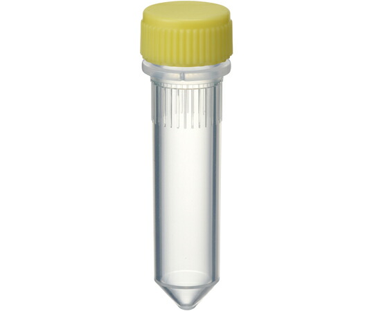 深江化成 Oリングレス スクリューキャップチューブ 2.0mL コニカル 黄 500本 1箱(500本入)